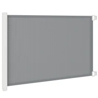 PawHut Retractable Pet Safety Barrier Gate, Flexible and Extensible for Stairways Doorways Hallways, Grey(m-2)