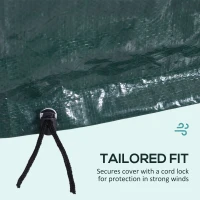 Outsunny Large Patio Furniture Covers, Outdoor Furniture Covers, Garden Set Protector Waterproof Anti-UV Protection, Dark Green(m-6)