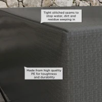 Outsunny Large Patio Furniture Covers, Outdoor Furniture Covers, Garden Set Protector Waterproof Anti-UV Protection, Grey(m-5)