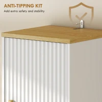 HOMCOM Tall Bathroom Storage Cabinet, Freestanding Bathroom Cabinet with Drawer, Adjustable Shelves, Open Compartment, White(m-7)