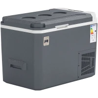 Outsunny 12 Volt Car Refrigerator, 26QT Car Fridge with App Control, 12/24V DC and 100-240V AC, -4℉-68℉, Travel Camping(m-2)