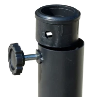 Outsunny Round Umbrella Base Φ19.1", 31.5 lbs Resin Stand with Decorative Design for Poles 1.5"/1.9", Bronze(m-10)