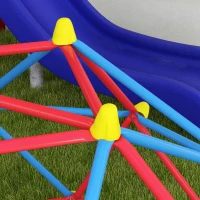 Outsunny 6 FT Climbing Dome Geometric Jungle Gym w/ Rust and UV-Resistant Steel, Up to 396 lbs, for 1-4 Children Aged 3-8 Years(m-10)