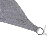 Outsunny 10ft x10ft Square Canopy Sun Sail Shade Garden Cover UV Protector Outdoor Patio Lawn Shelter with Carrying Bag Grey(m-9)