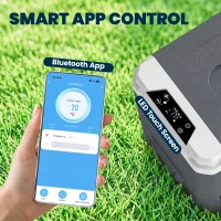 Outsunny 12 Volt Car Refrigerator, 26QT Car Fridge with App Control, 12/24V DC and 100-240V AC, -4℉-68℉, Travel Camping(m-6)