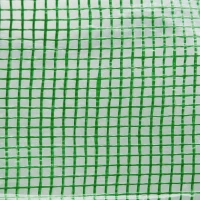 Outsunny Walk-In Tunnel Greenhouse, Plant Hot House with 4 Windows and Zipper Door, 10' x 10' x 7' , Green(m-9)