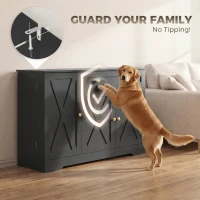 HOMCOM Sideboard Buffet Cabinet, Farmhouse Coffee Bar Cabinet with Door Shelves, Adjustable Shelves, Drawer, Barn Doors, Black(m-7)