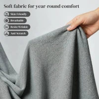 HOMCOM Modern Dining Chairs Set of 4, Upholstered Dining Room Chairs with Metal Legs, Shell Backrest, Padded Seat, Grey(m-9)