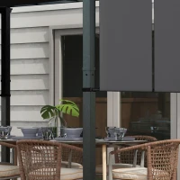 Outsunny 10' x 12' Metal Pergola, Outdoor Pergola with Retractable Canopy, for Garden, Patio, Backyard, Deck(m-10)