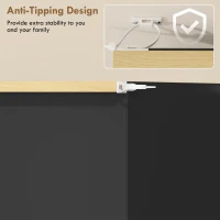 HOMCOM Shoe Storage Cabinet with 2 Flip Drawers and Adjustable Shelves for 8–12 Pairs of Shoes, Black(m-9)