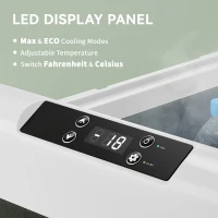 Outsunny 12 Volt Car Refrigerator, 32QT Car Fridge Electric Cooler, 12/24V DC and 100-240V AC, -68-68 ℉, Portable Refrigerator(m-5)