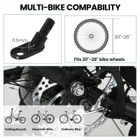 Soozier Bike Trailer, Bike Cargo Trailer with Quick Release 16" Wheels, Cargo Net, Safe Reflectors and Red Flag(m-9)