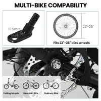 Soozier Bike Cargo Trailer, Bicycle Trailer Wagon Cart with Quick Release 16" Pneumatic Wheels, Red Flag(m-9)