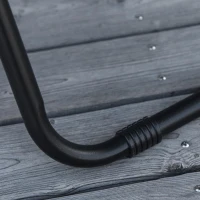 Outsunny Outdoor Zero Gravity Reclining Lounger Chair with Canopy Shade, Side Tray, Cupholder, Black(m-12)