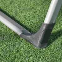 Outsunny Reclining Zero Gravity Chair with Adjustable Backrest, Folding Garden Sun Lounger, Outdoor Recliner with Removable Cushion and Headrest, Dark Grey(m-13)