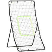 Soozier 4 x 5.7ft Volleyball Rebounder Net with Strike Zone, Baseball Lacrosse Training Net for Pitching and Fielding(m-2)