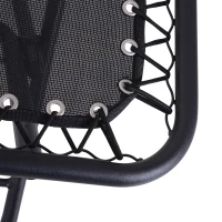 Outsunny Zero Gravity Chair Set of 2 Patio Chair with Side Table Cupholders and Pillows for Pool, Backyard, Lawn, Black(m-11)