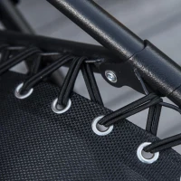 Outsunny Outdoor Zero Gravity Reclining Lounger Chair with Canopy Shade, Side Tray, Cupholder, Black(m-11)