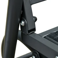 Outsunny 3-Seat Outdoor Glider Chair, Patio Rocking Chair, Steel Frame, Sling Fabric Seat for Garden, Backyard, Lawn, Black(m-12)