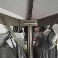 Outsunny 10' x 10' 2-Tier Outdoor Gazebo Canopy Tent with Zippered Mesh Sidewalls, Aluminum Frame for Patio, Backyard, Dark Grey(m-11)