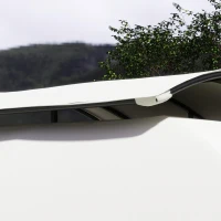 Outsunny 11' x 13' Patio Gazebo, Double Roof Outdoor Gazebo Canopy with Netting & Curtains, Galvanized Metal Frame, Light Grey(m-11)