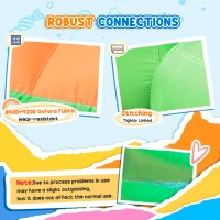 Outsunny Extra Large 8-in-1 Bouncy Castle for Kids, Inflatable Water Slide Bounce House w/ Slide Trampoline Pool Water Gun Ball-target Boxing Post Tunnel Carry Bag 750W Air Blower(m-6)