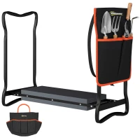 Outsunny Garden Kneeler and Seat, 330lbs Heavy Duty Gardening Stool with Thick Soft Kneeling Pad(m-2)