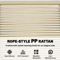 Outsunny 3 Piece Rocking Bistro Set Outdoor Patio Furniture Set with Cushions, Glass Coffee Table for Balcony, Cream White(m-5)