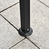 Outsunny Portable Gazebo 10x10 Steel Patio Outdoor Sun Shelter for Porch, Patio & Yard, Weather-resistan, Cream White(m-12)