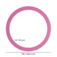 Soozier 8FT Trampoline Spring Cover, Trampoline Pad Replacement, Waterproof and Tear-Resistant, All-Weather Trampoline Accessories, Pink(m-3)