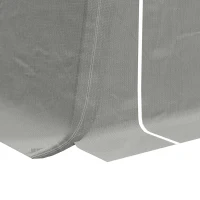 Outsunny 10' x 10' Outdoor Storage Tent, Heavy Duty and Waterproof Portable Shed for Bike, Motorcycle & Garden Tools, Light Grey(m-11)