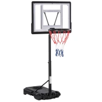 Soozier Portable Basketball Hoop System Stand Goal Pool Side with Height Adjustable 3FT-4FT, 32'' Backboard(m-2)