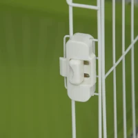 PawHut 70" 3-Level  Steel Wire Vertical Cat Condo Pet Cage - White/ Green(m-6)