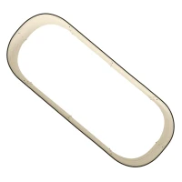 Outsunny 4.9' x 2' x 1' Galvanized Raised Garden Bed Kit, Metal Planter Box with Safety Edging, Cream(m-9)