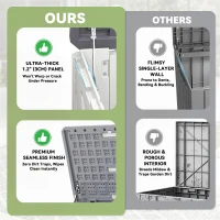 Outsunny 35 Cu.Ft Outdoor Storage Cabinet, Waterproof HDPE Outdoor Storage Shed with Lockable Doors and Openable Top(m-5)