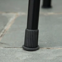 Outsunny Portable BBQ Grill, Charcoal Grill with Side Seasoning Baskets, Hooks and Nets for Outdoor, Picnic, Camping, Black(m-9)