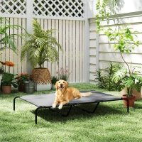 PawHut Elevated Dog Bed for Large Breeds Gray 60"L(m-8)