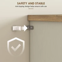 HOMCOM 69" Tall Farmhouse Kitchen Pantry Cabinet with 2 Doors, Drawer and Adjustable Shelves, Cream White(m-6)