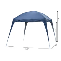 9.75x9.75ft Pop Up Canopy Tent Instant Sun Shelter Backyard Slant Legs w/ Carry Bag(m-3)
