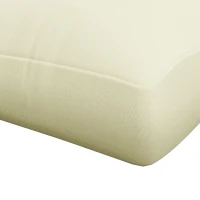 Outsunny 2 Seater 5" Thick Outdoor Seat Cushions with Back Cushion for Pallet, Loveseat Outdoor Furniture Cushions, Cream White(m-9)