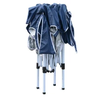 9.75x9.75ft Pop Up Canopy Tent Instant Sun Shelter Backyard Slant Legs w/ Carry Bag(m-6)
