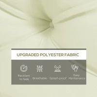 Outsunny 2 Seater 5" Thick Outdoor Seat Cushions with Back Cushion for Pallet, Loveseat Outdoor Furniture Cushions, Cream White(m-4)