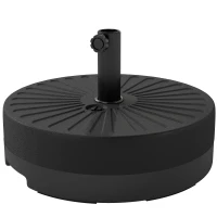 Outsunny Fillable Umbrella Base, 20 inch Water Sand Filled Umbrella Stand, Fit 1.5"/1.9" Umbrella Pole(m-2)