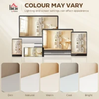 HOMCOM 5-Tier Bookshelf, S Shaped Geometric Bookcase with 15 Compartments, White Wood Grain(m-9)