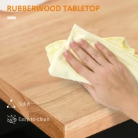 HOMCOM Rolling Kitchen Island Cart with Wood Top, Enough Storage Drawer Space with Towel Bar Rack Shelves, Portable Kitchen Utility Serving Cart Trolley on Wheels, Black(m-8)