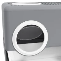 PawHut Cat Litter Box, Litter Tray, Front Entry, Top Exit, 20.5" x 16" x 15"(m-8)