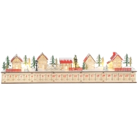 HOMCOM Christmas Advent Calendar with 24 Countdown Drawers and LED Lights, Wood-Effect Advent Calendar, Battery Operated