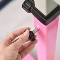 Soozier Gymnastics Bar for Kids, Adjustable Height Kip Bar for Home, Pink(m-9)