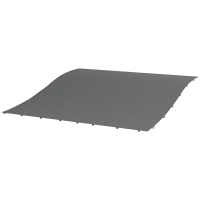 Pergola Canopy Replacement, Pergola Shade Cover for 10' x 10' Pergola (Outsunny 84C-038 Series), Dark Gray