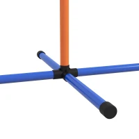 PawHut 4 Pcs Agility Training Equipment for Dogs w/ Weave Poles Adjustable Hurdle Jumping Ring, Pause Box for Backyard Orange(m-9)